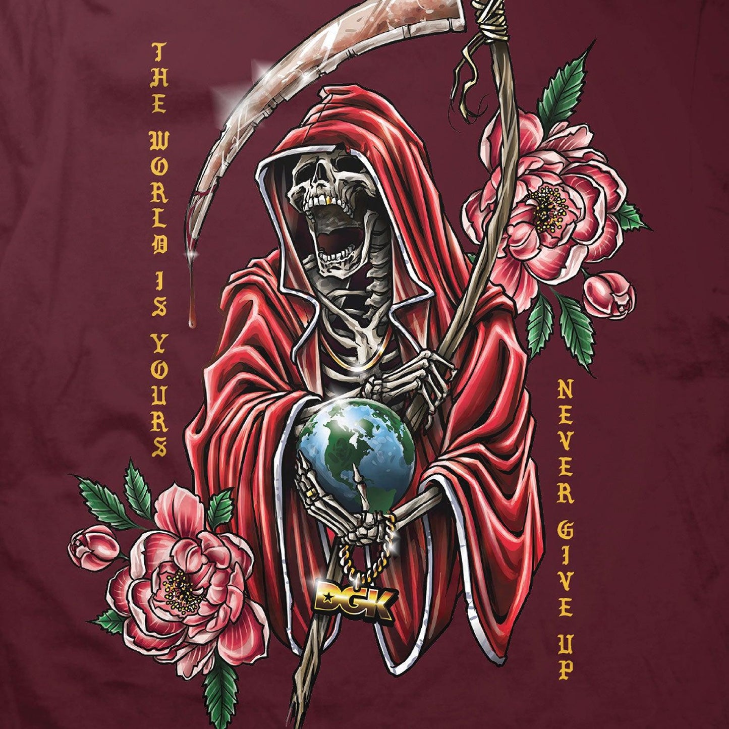 Camiseta DGK Muerte Bordo