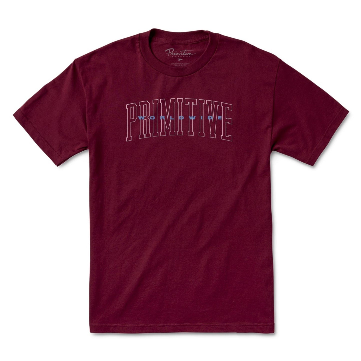 Camiseta Primitive Collegiate Worldwide Tee