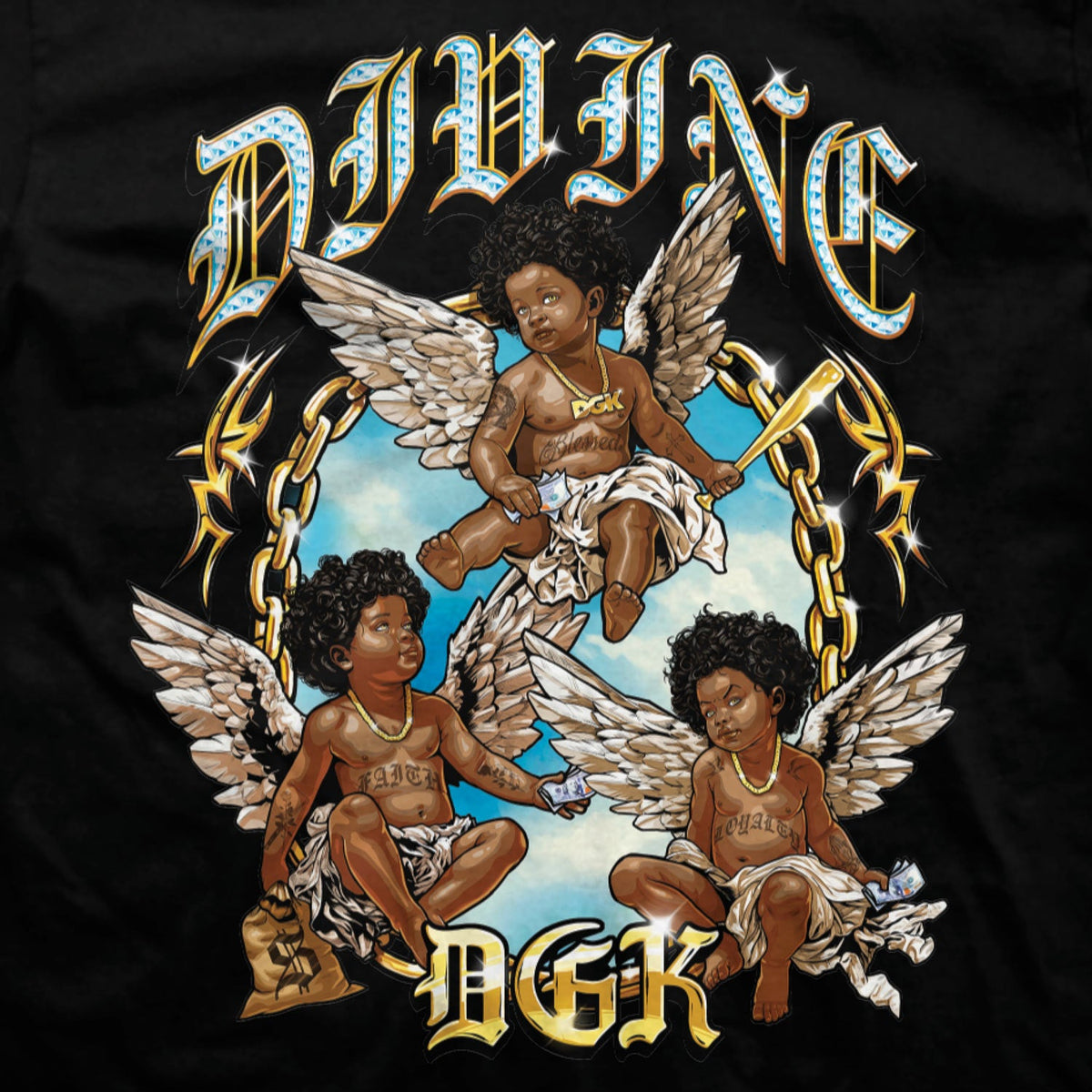 Camiseta DGK Wings Black