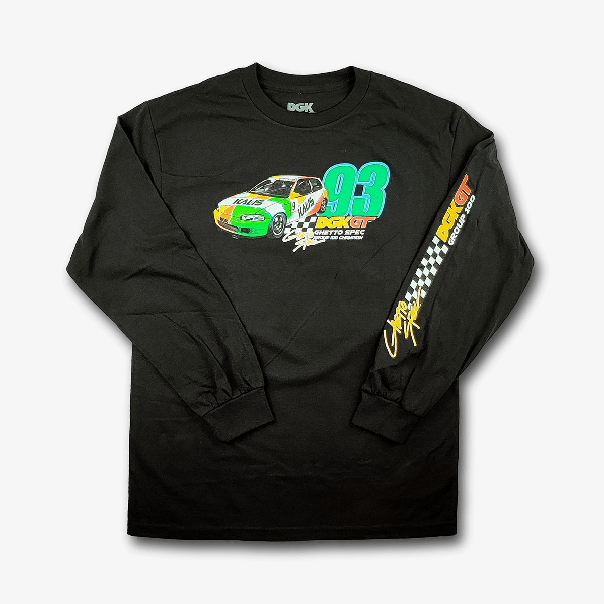 Camiseta Dgk Manga Longa Gt93 Preto
