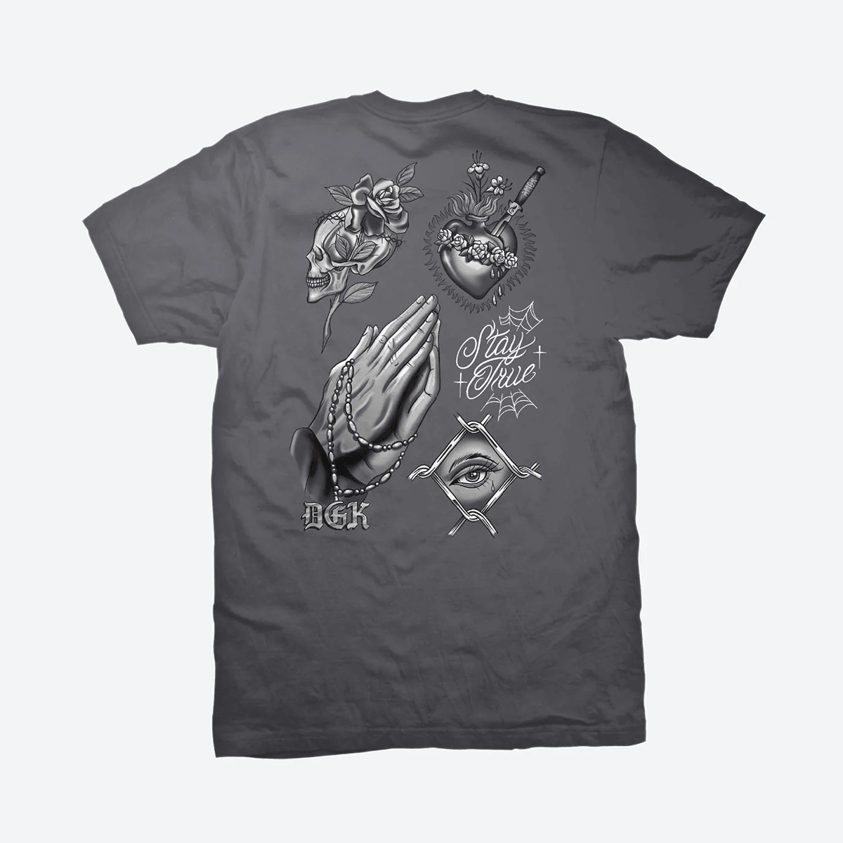 Camiseta DGK Stay True Cinza