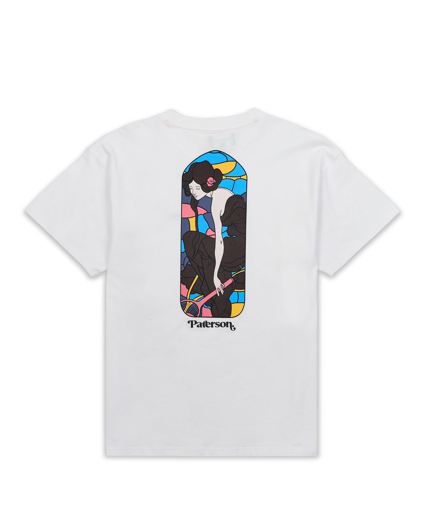 Camiseta Paterson Stained Glass Branco
