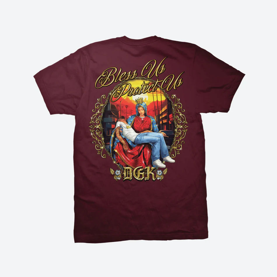 Camiseta DGK Protect Us Bordo