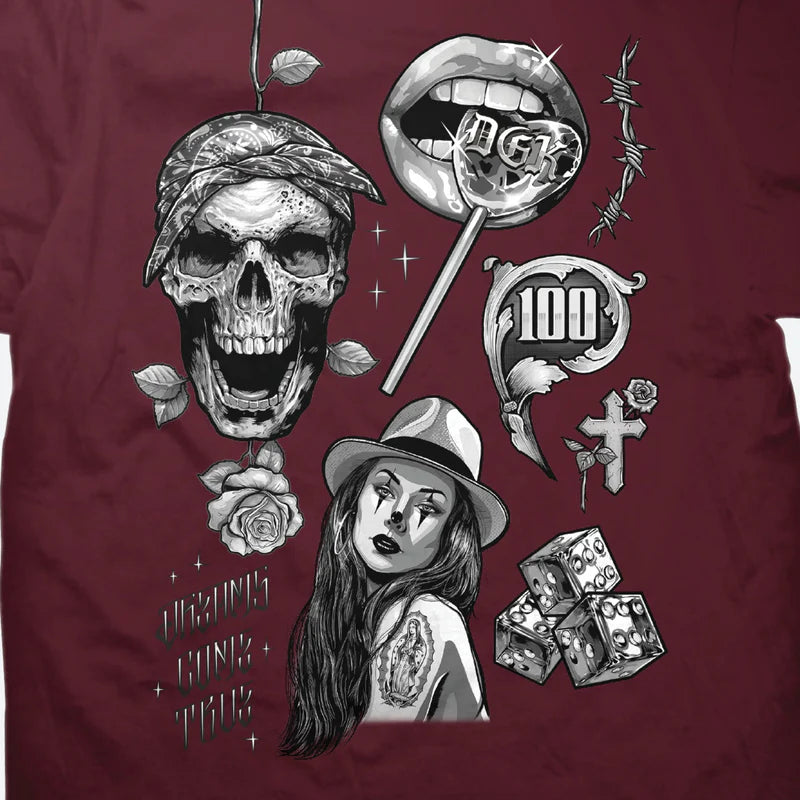 Camiseta DGK Dreams Come True Bordo