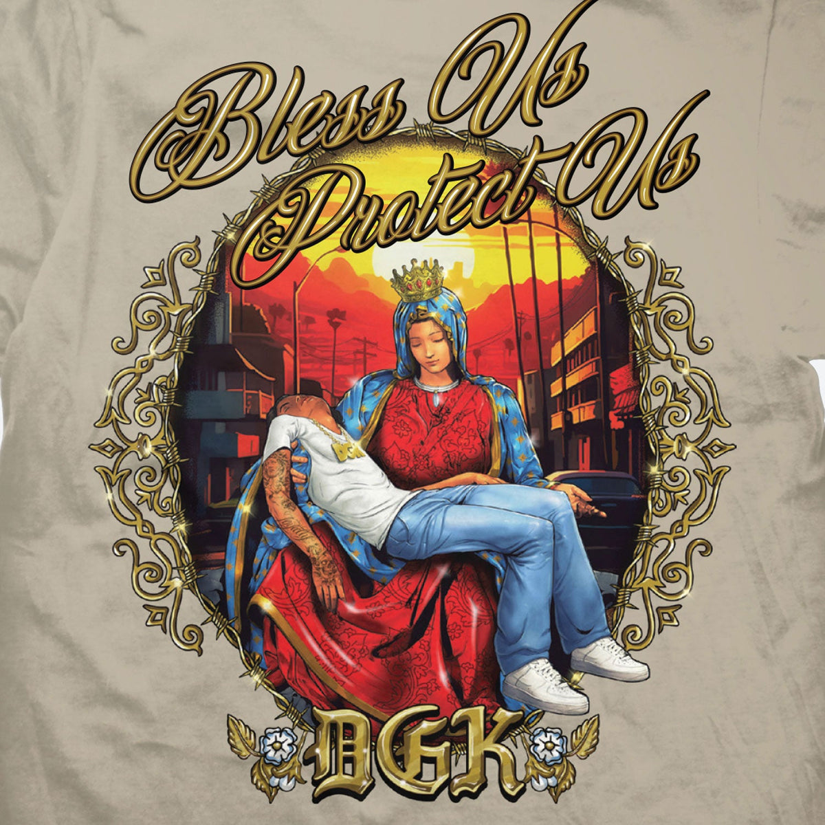 Camiseta DGK Protect Us Sand