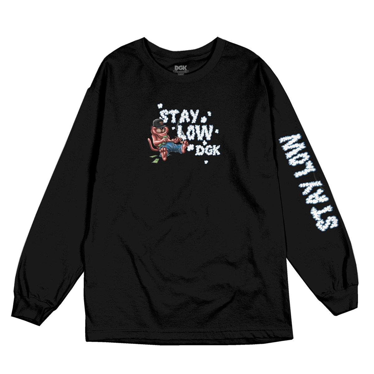 Camiseta DGK Stay Low L/S Preto