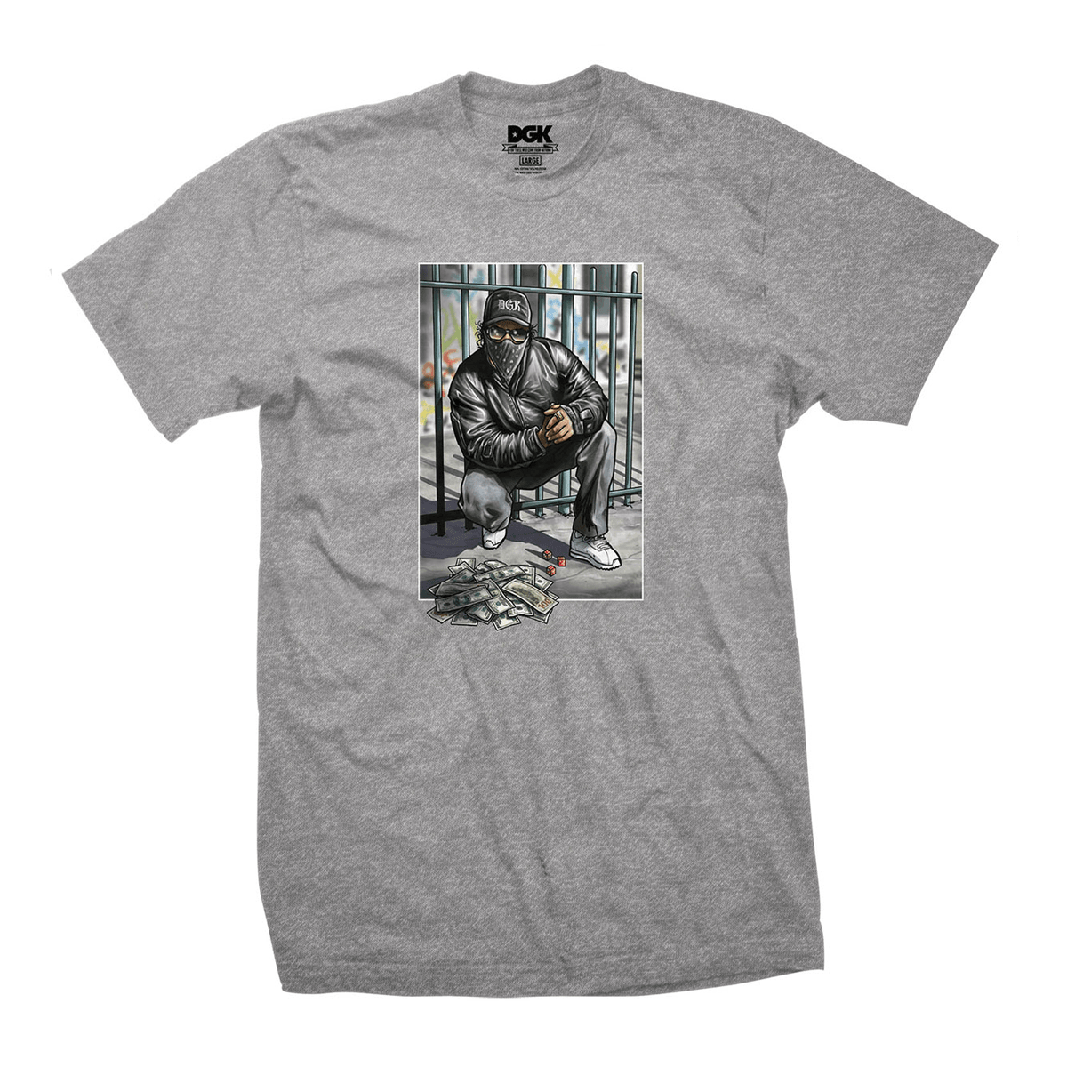 Camiseta DGK 456 Cinza