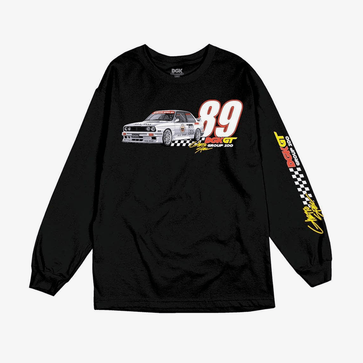 Camiseta Dgk Manga Longa Gt89 Preto