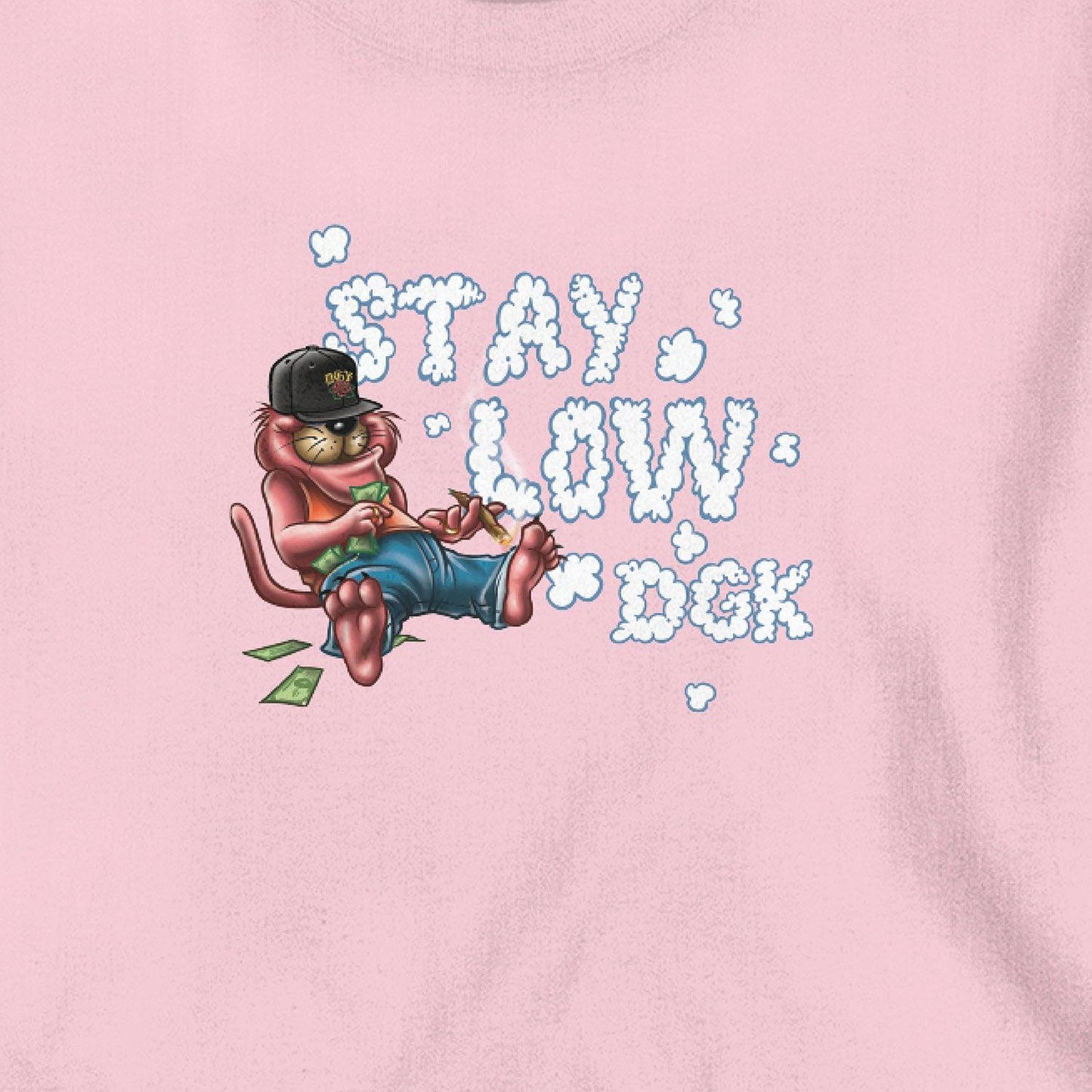 Camiseta DGK Stay Low L/S Rosa