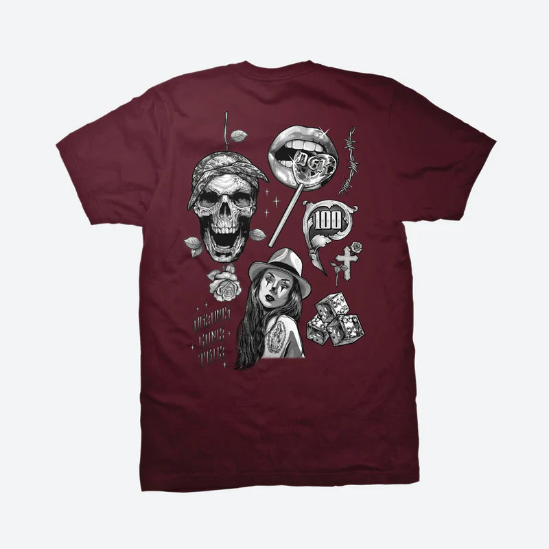 Camiseta DGK Dreams Come True Bordo