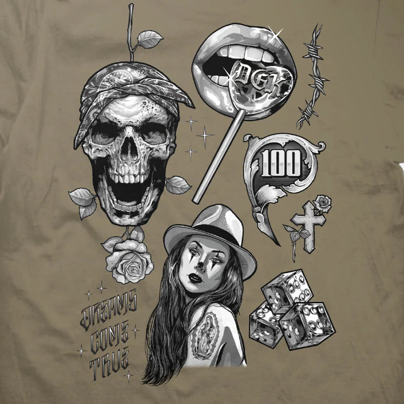 Camiseta DGK Dreams Come True Bege