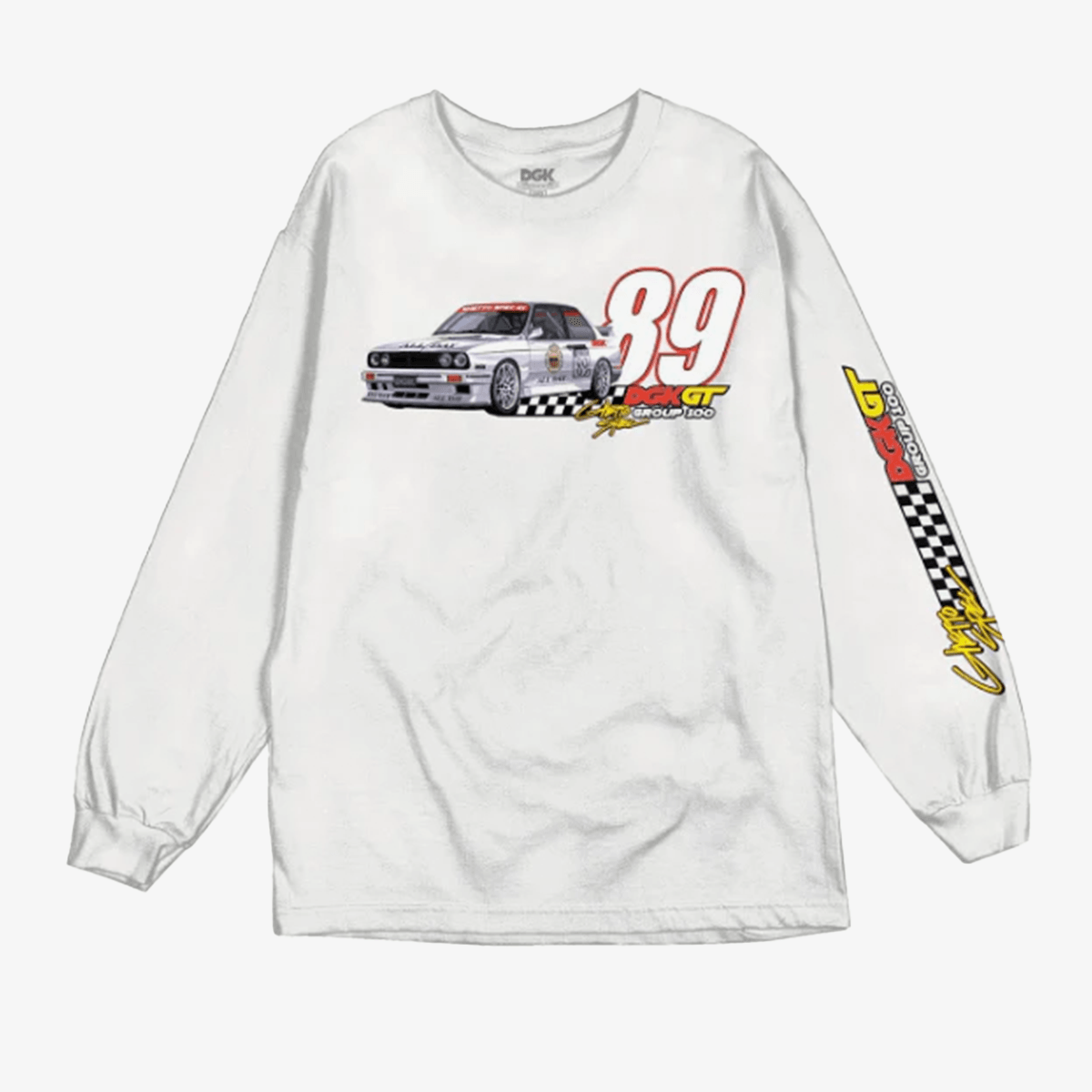 Camiseta Dgk Manga Longa Gt89 Branco