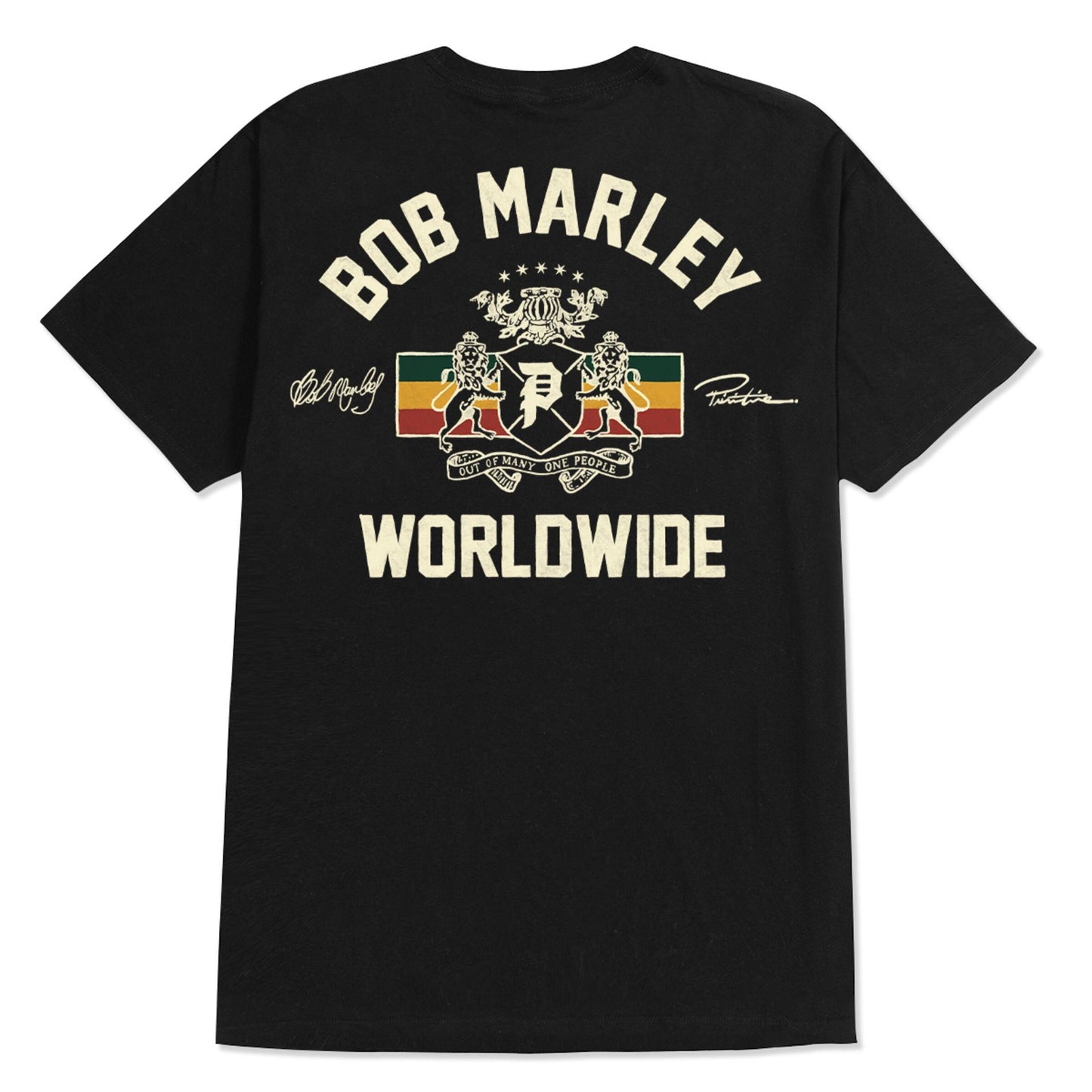 Camiseta Primitive X Bob Marley Heritage Preto