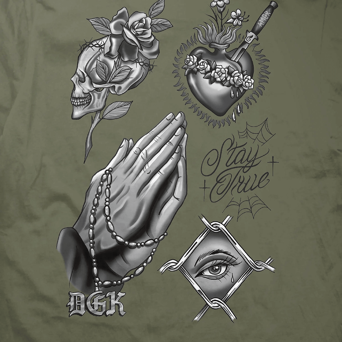 Camiseta DGK Stay True Verde