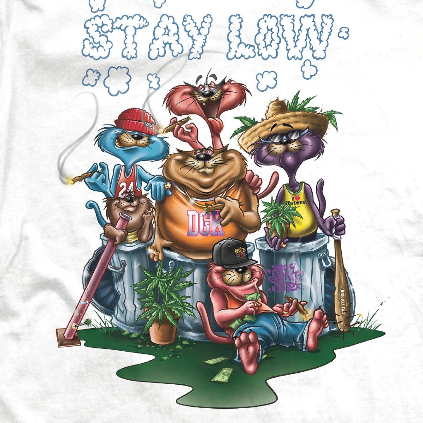 Camiseta DGK Stay Low Branco