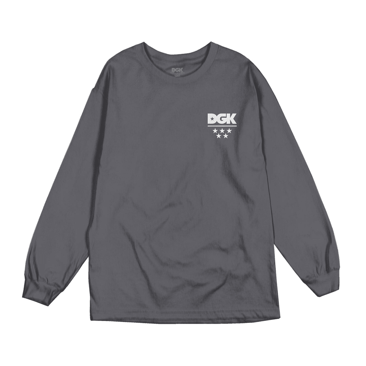 Camiseta DGK All Star Mini Logo L/S Cinza