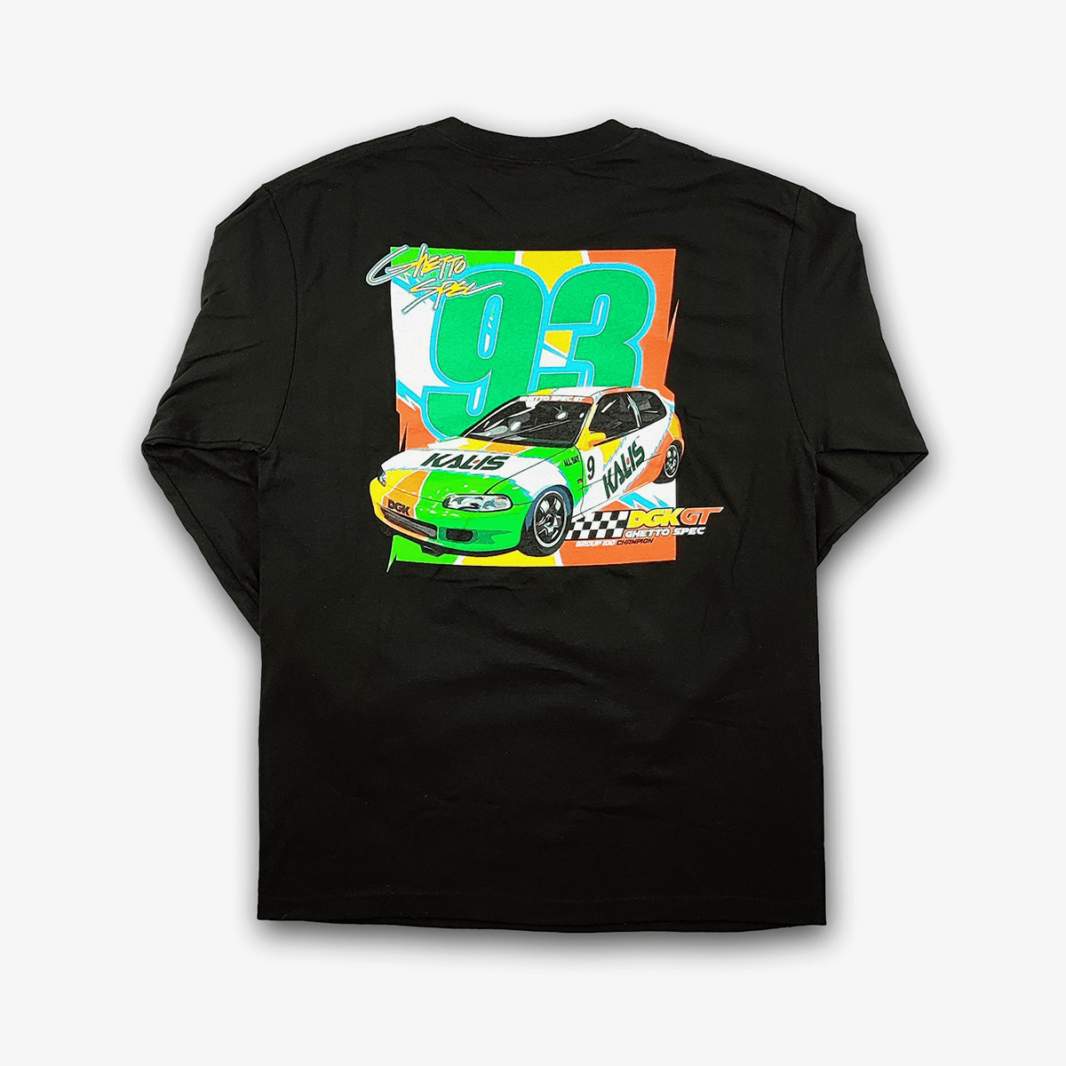 Camiseta Dgk Manga Longa Gt93 Preto