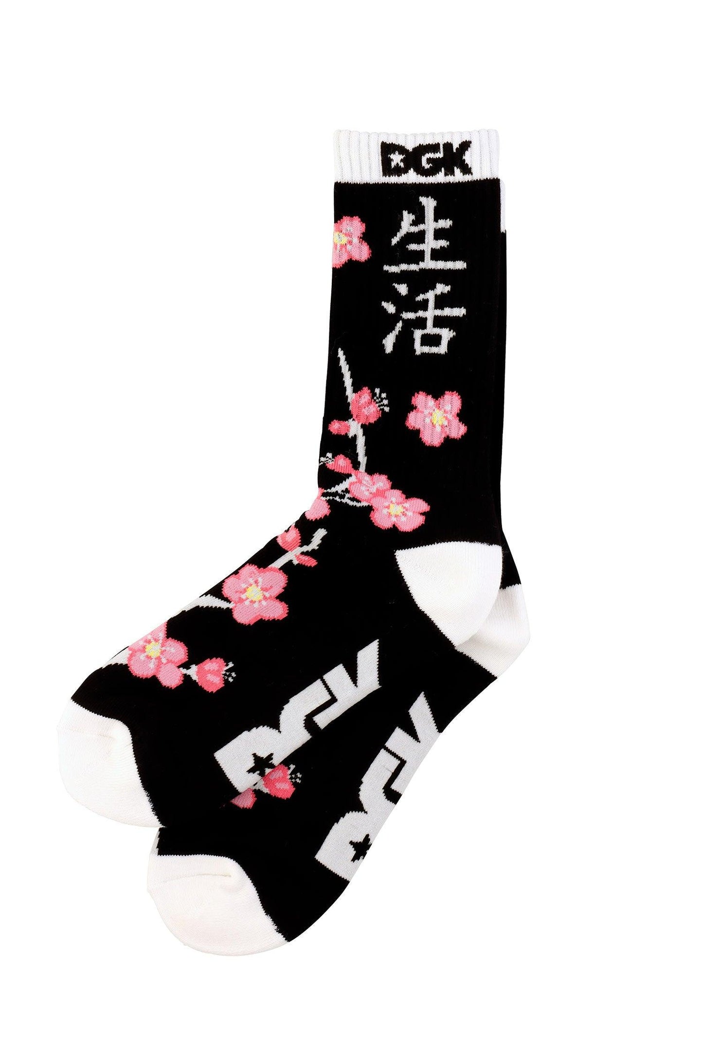 Meia DGK Zen Crew Sock - Preto - Único