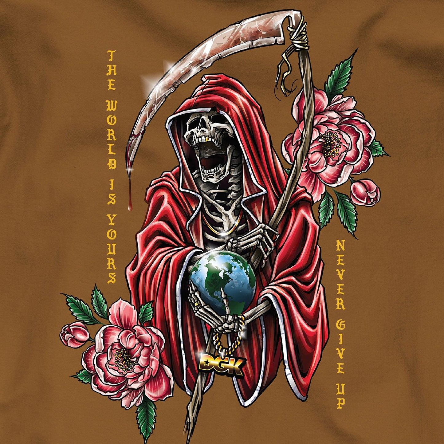 Moletom Crewneck DGK Muerte Crewneck Fleece Marrom