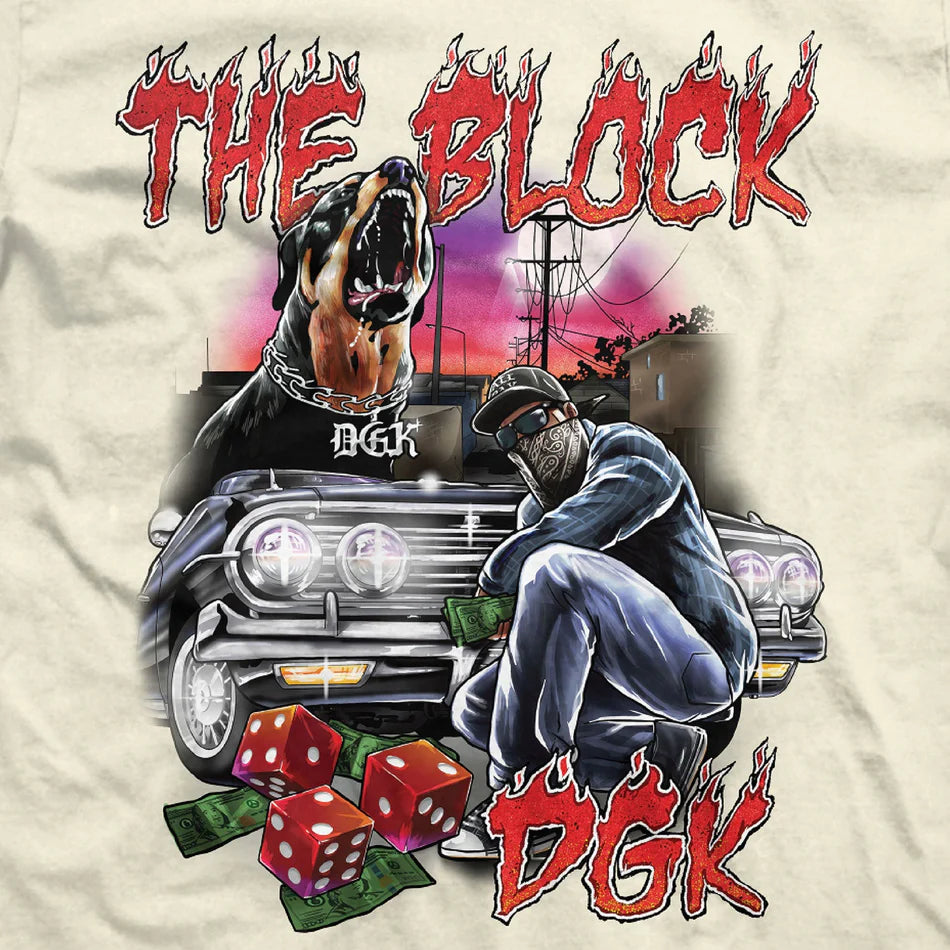 Camiseta DGK The Block Creme