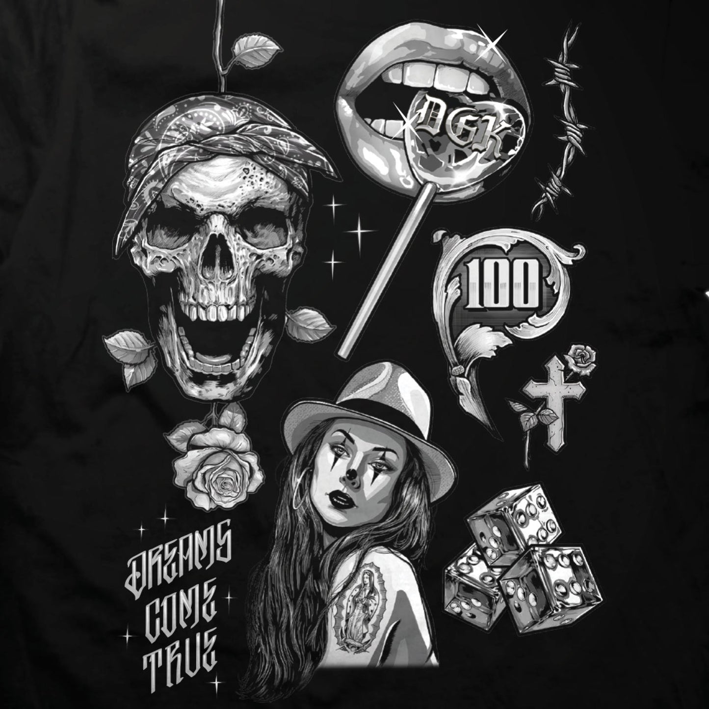 Camiseta DGK Dreams Come True Preto