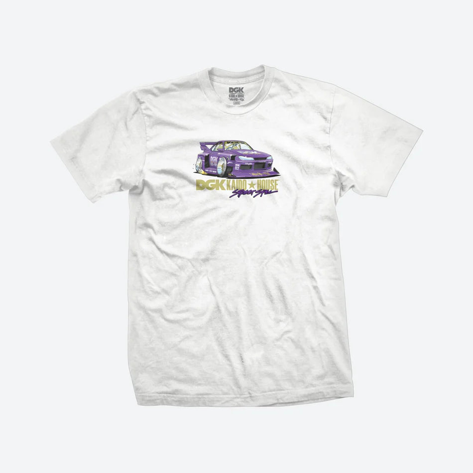 Camiseta DGK x KAIDO HOUSE Roulette Racer Branco