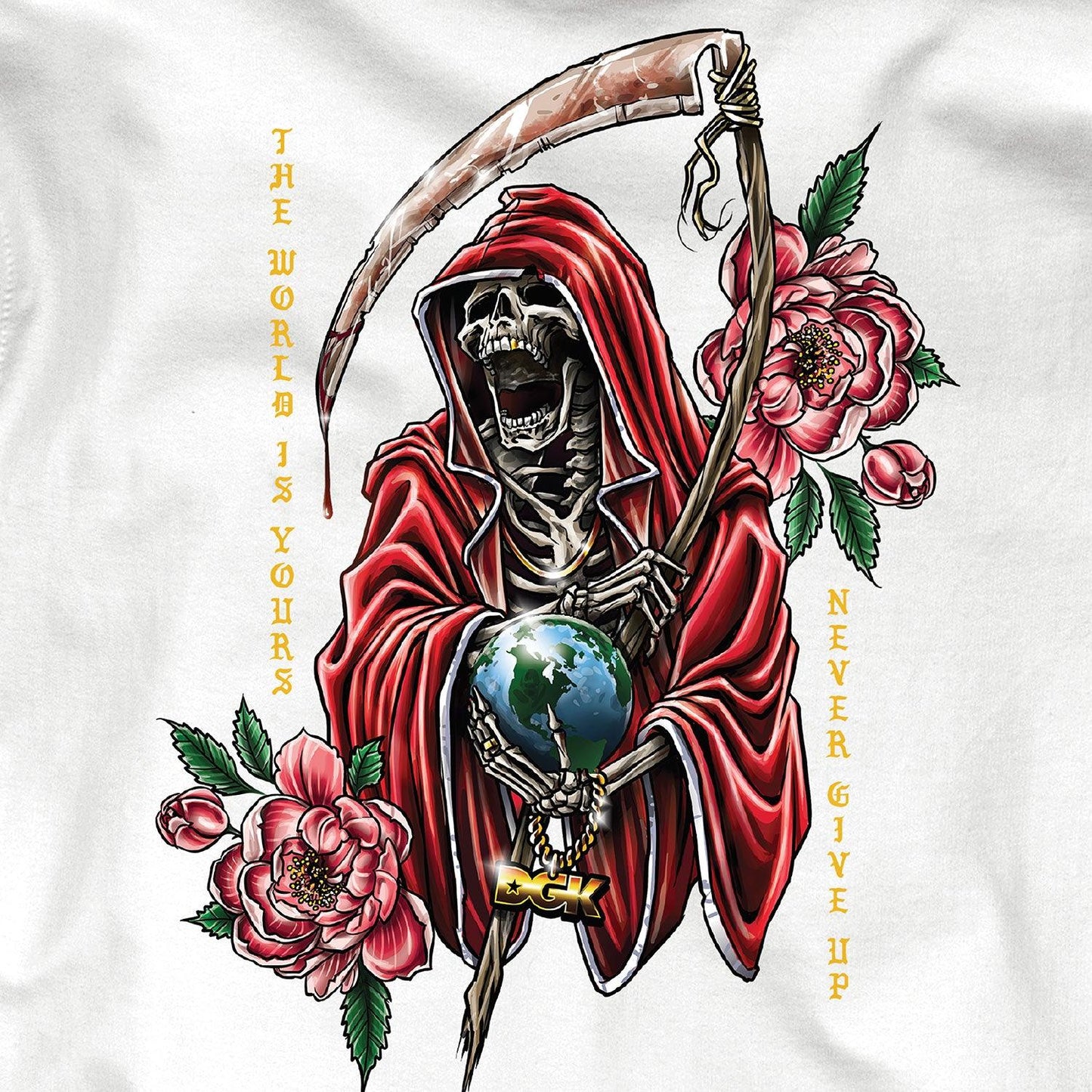 Moletom Crewneck DGK Muerte Crewneck Fleece Branco