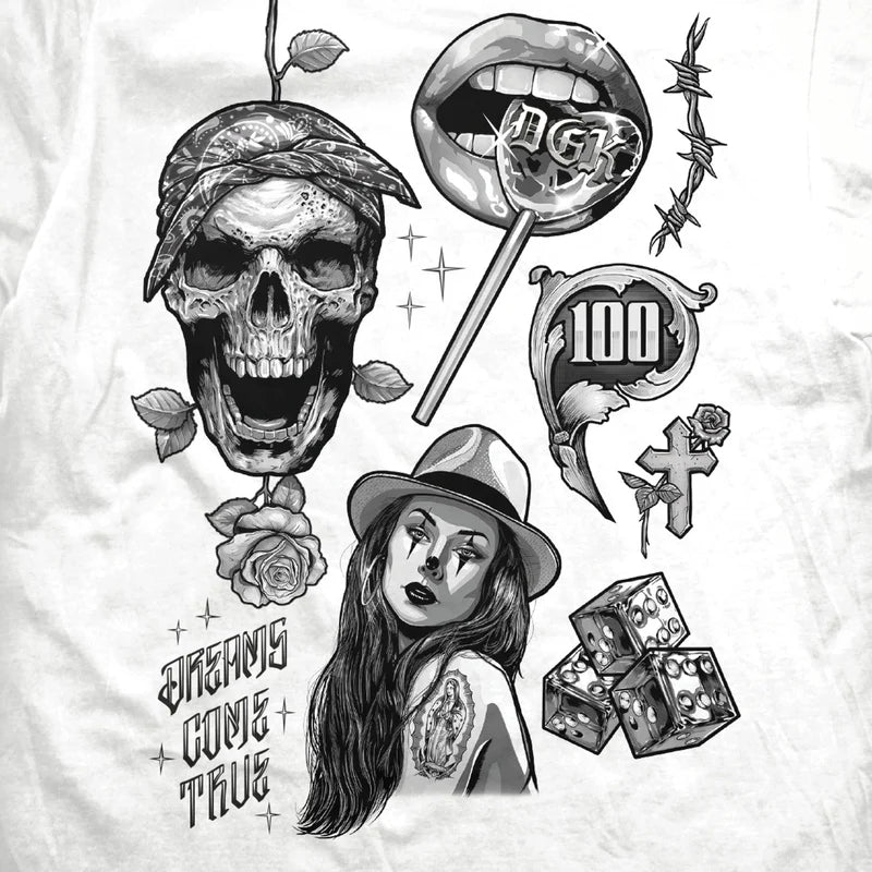 Camiseta DGK Dreams Come True Branco
