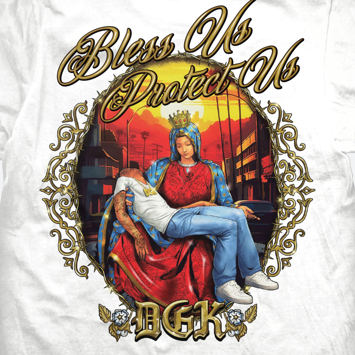 Camiseta DGK Protect Us White