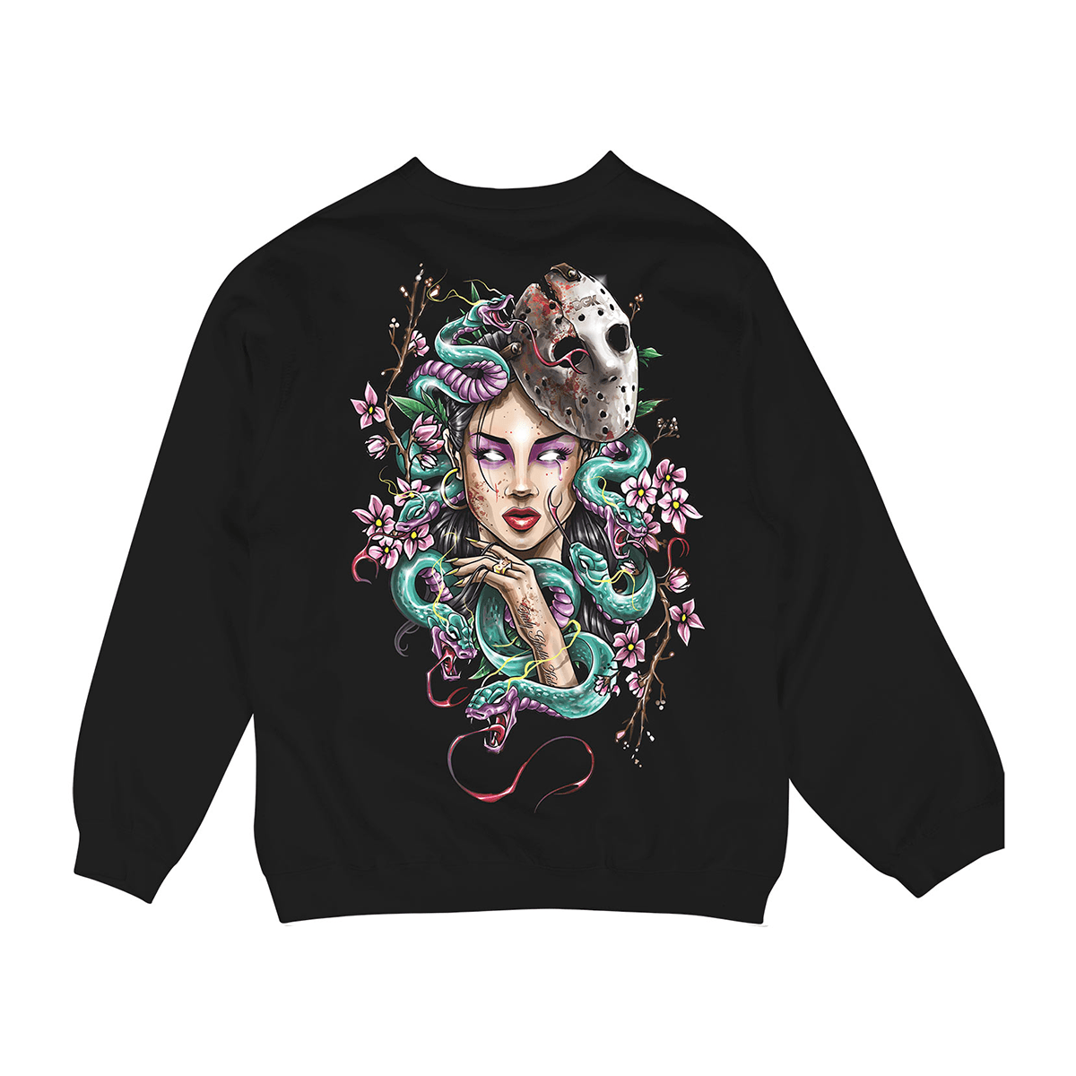 Moletom Crewneck DGK Mystical Crewneck Fleece Preto