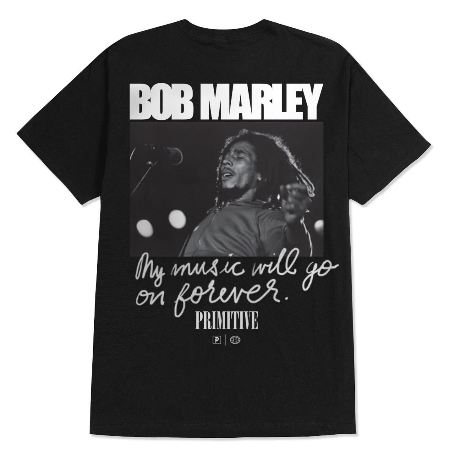 Camiseta Primitive X Bob Marley Forever Preto