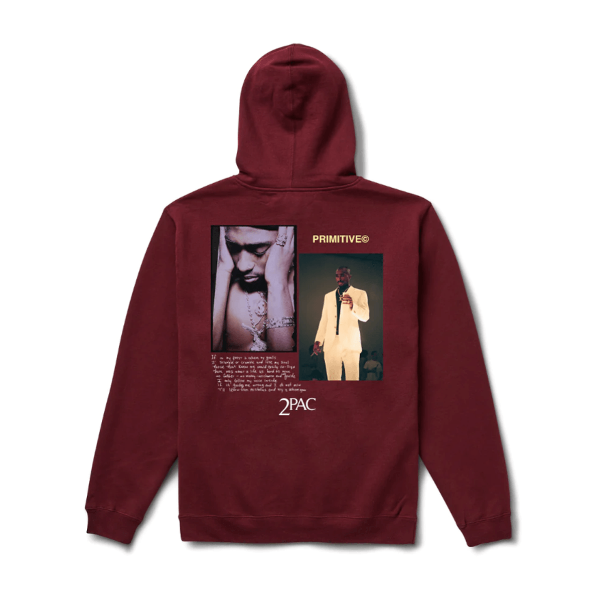 Moletom Primitive Voice Hood Bordô