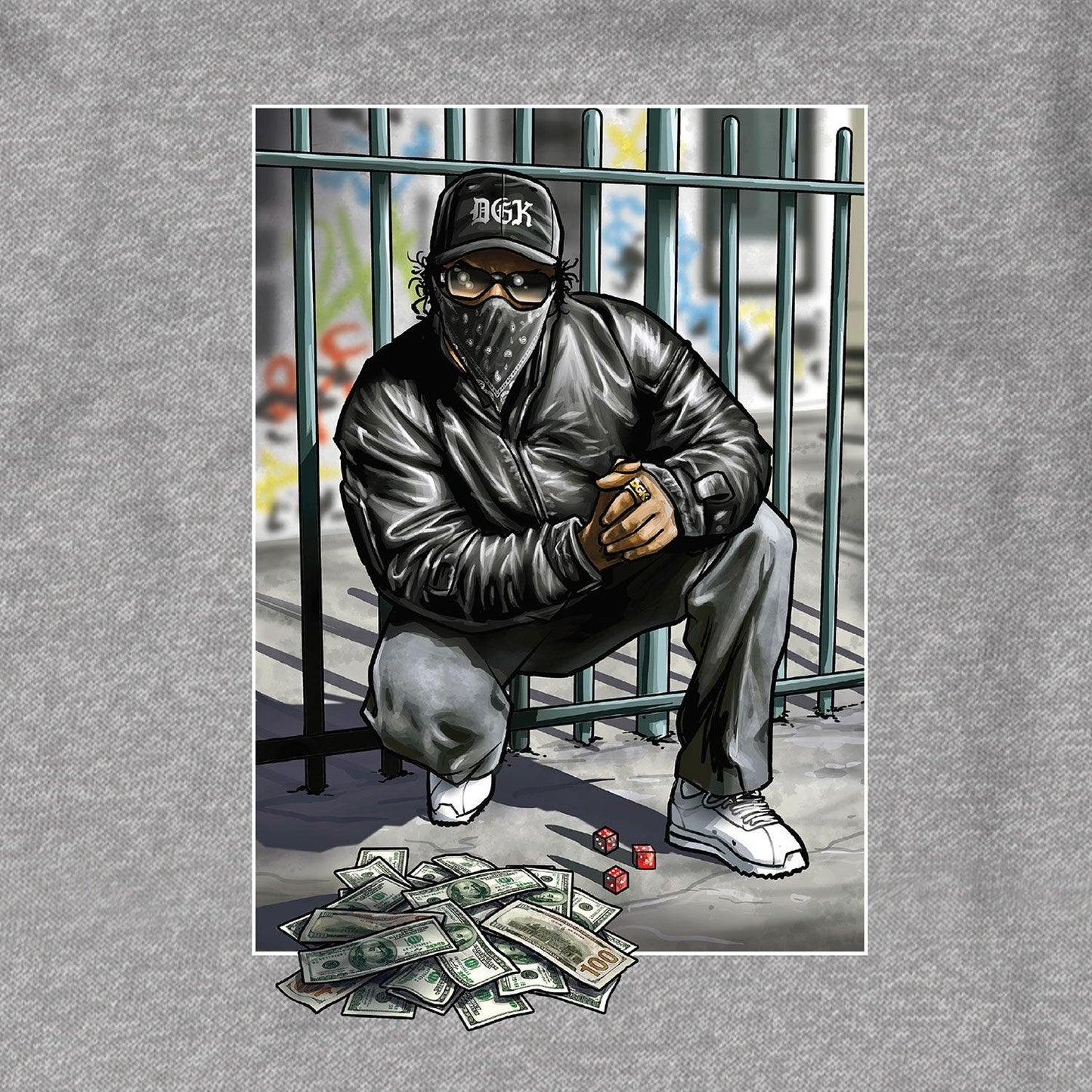 Moletom Crewneck DGK 456 Crewneck Fleece Cinza