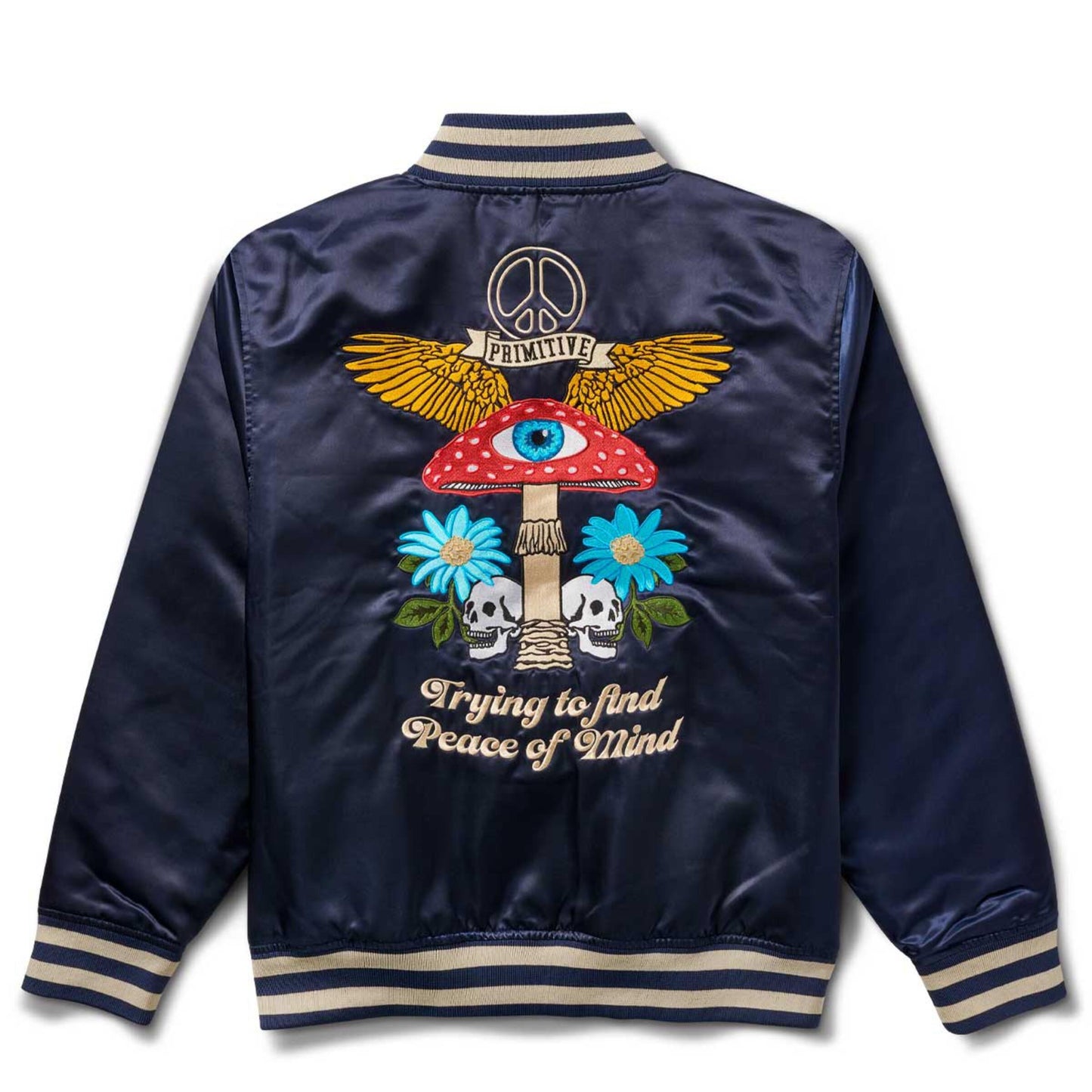Jaqueta Primitive Altar Varsity Azul