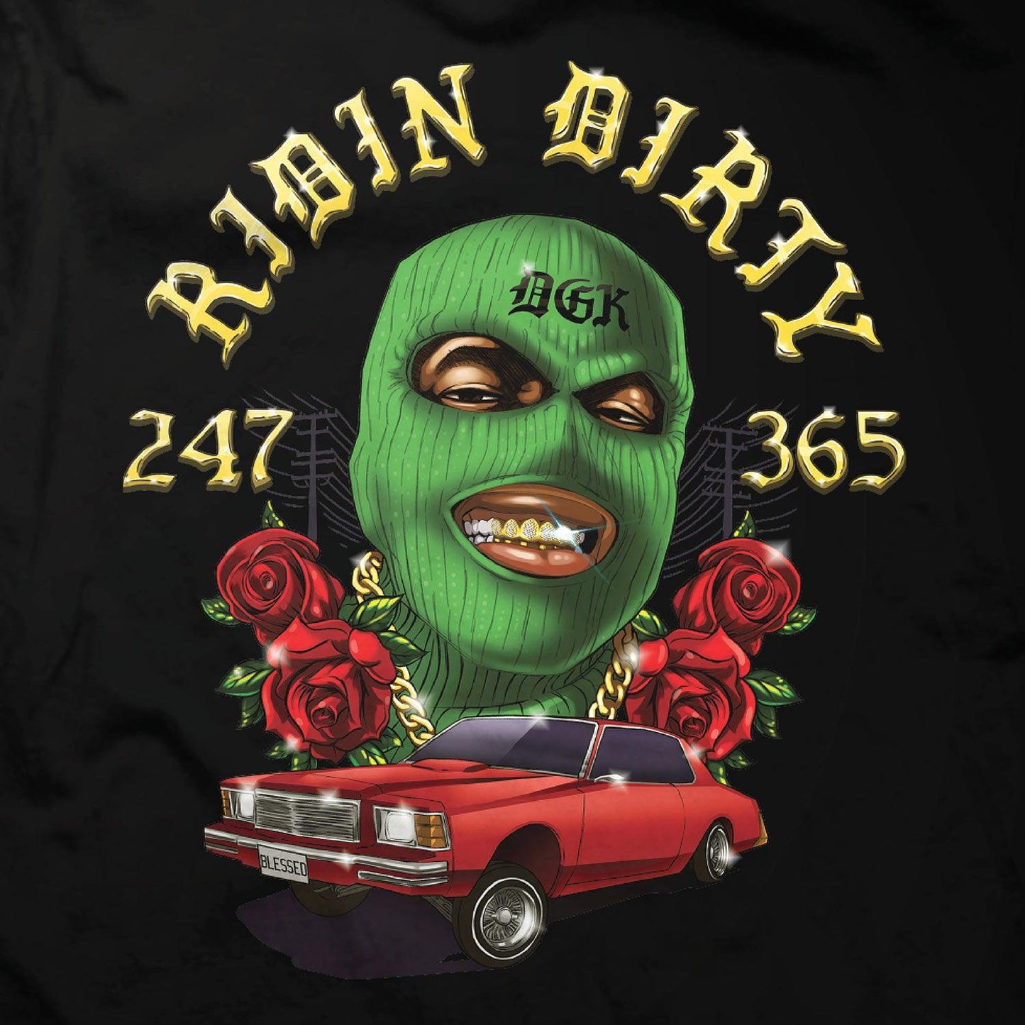 Camiseta DGK Ridin Dirty Preto