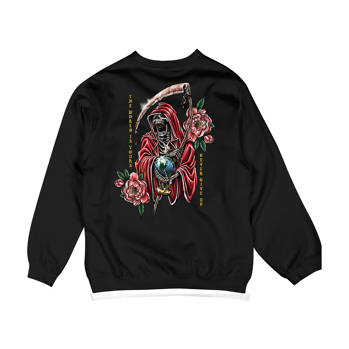 Moletom Crewneck DGK Muerte Crewneck Fleece Preto