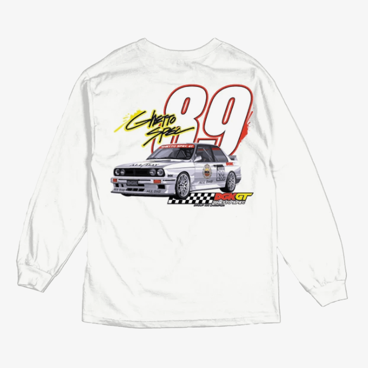Camiseta Dgk Manga Longa Gt89 Branco