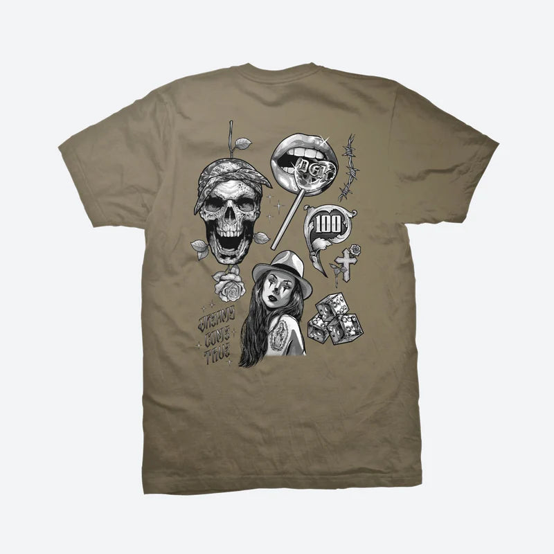 Camiseta DGK Dreams Come True Bege