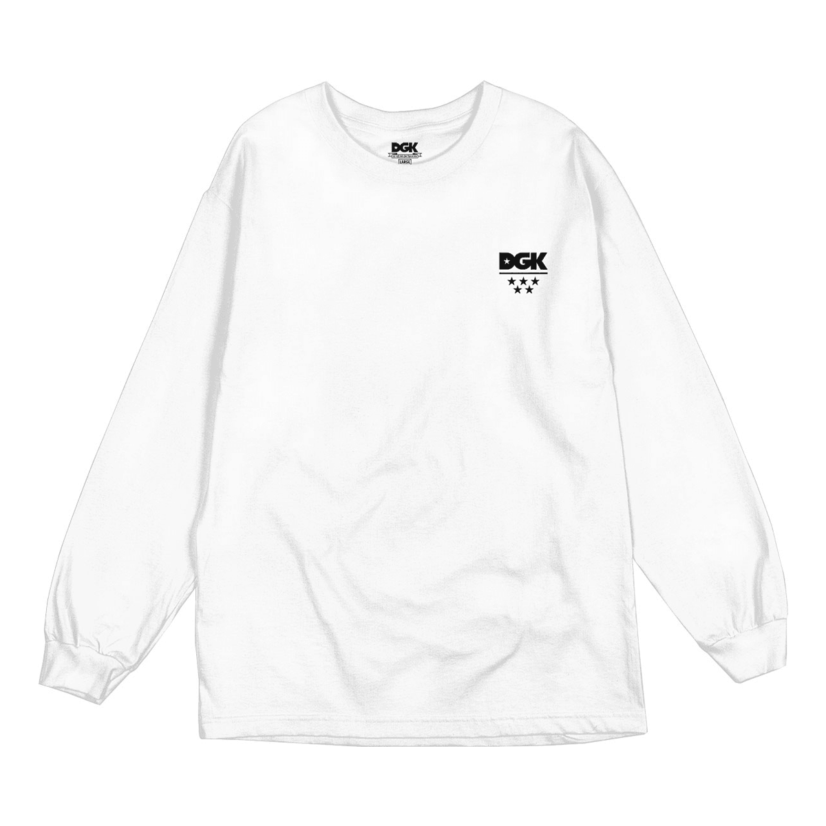 Camiseta DGK All Star Mini Logo L/S Branco