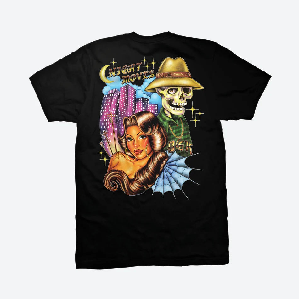 Camiseta DGK Night Moves Preto