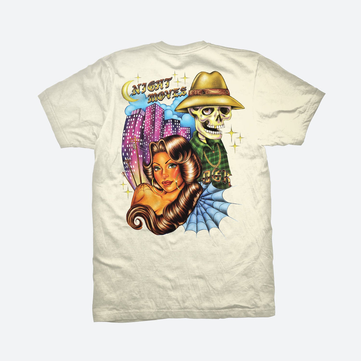 Camiseta DGK Night Moves Cream