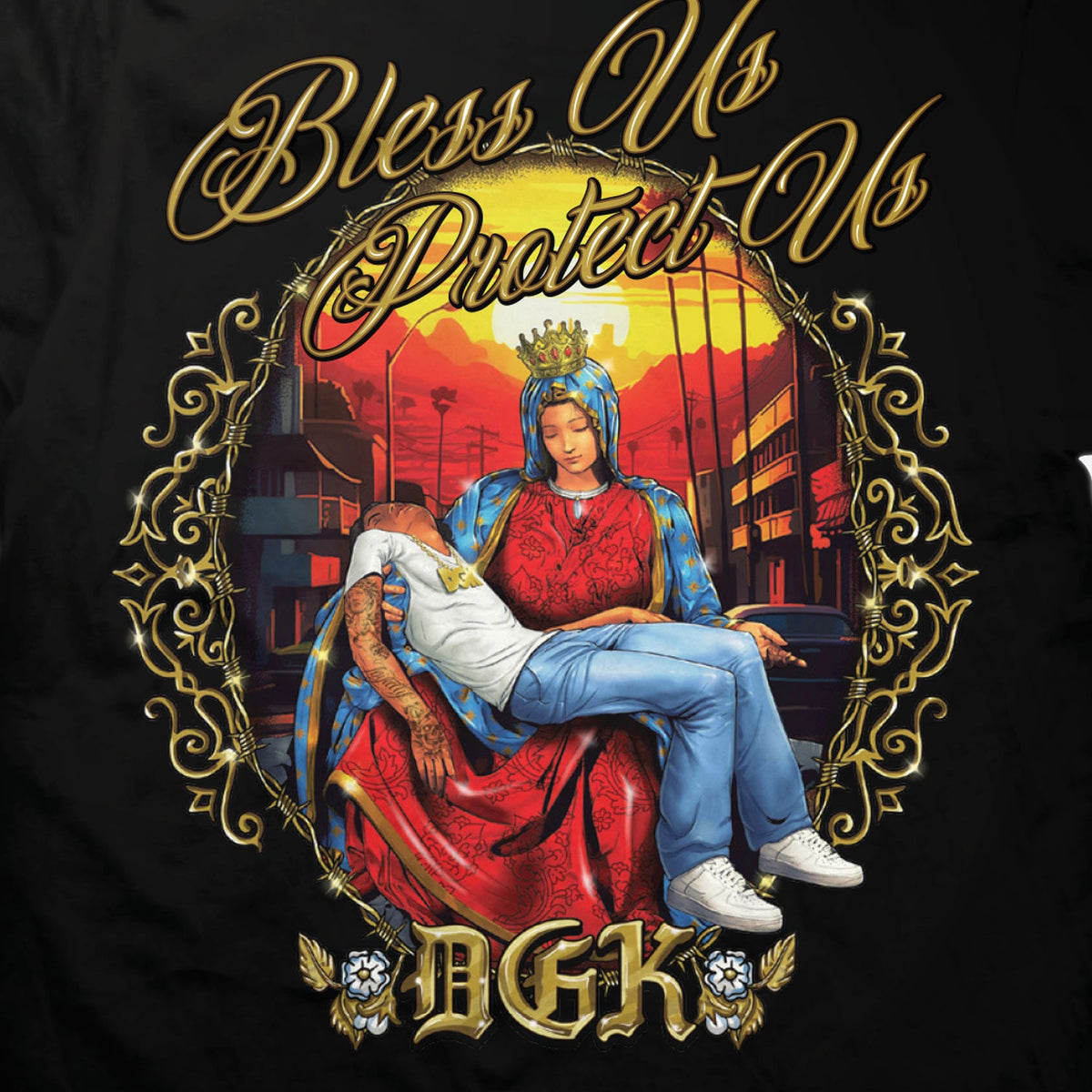 Camiseta DGK Protect Us Black