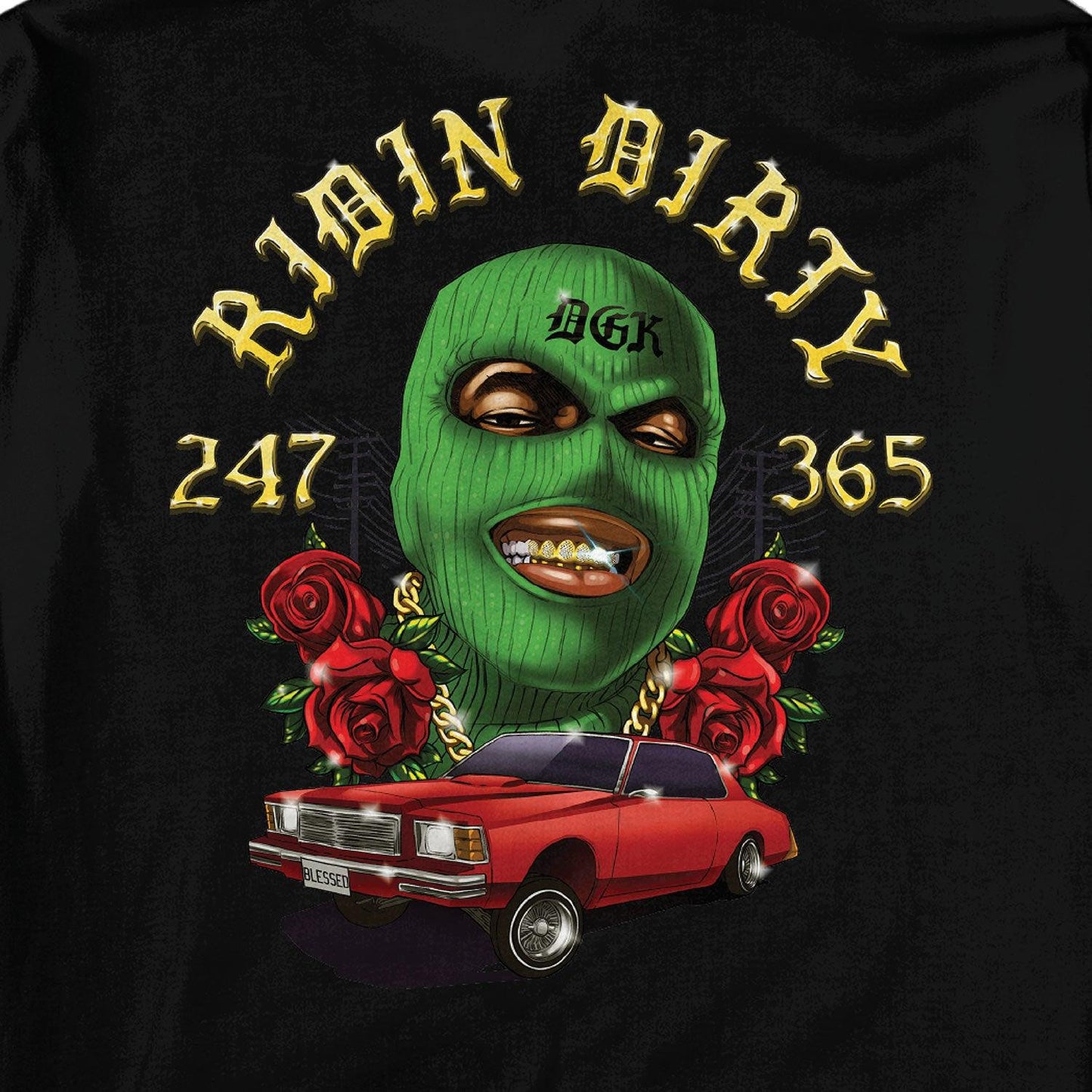 Moletom DGK Ridin Dirty Hooded Fleece Preto
