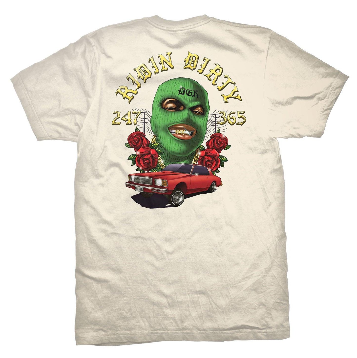 Camiseta DGK Ridin Dirty Creme