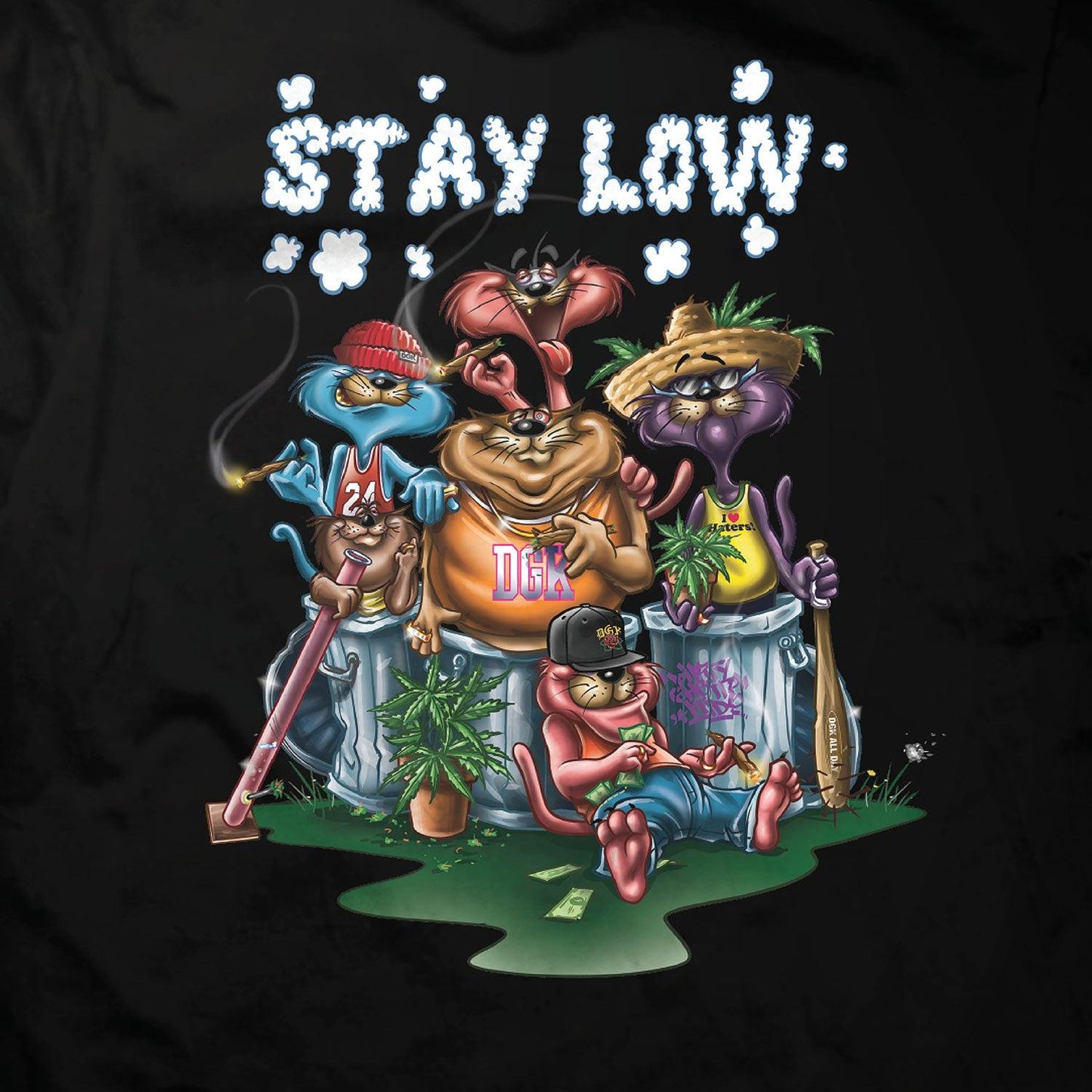 Camiseta DGK Stay Low Preto