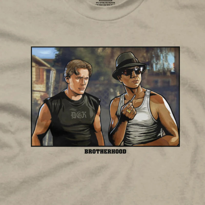 Camiseta DGK Brotherhood  Bege