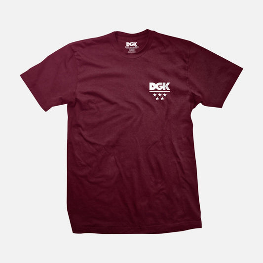 Camiseta DGK All Star Mini Logo Bordô
