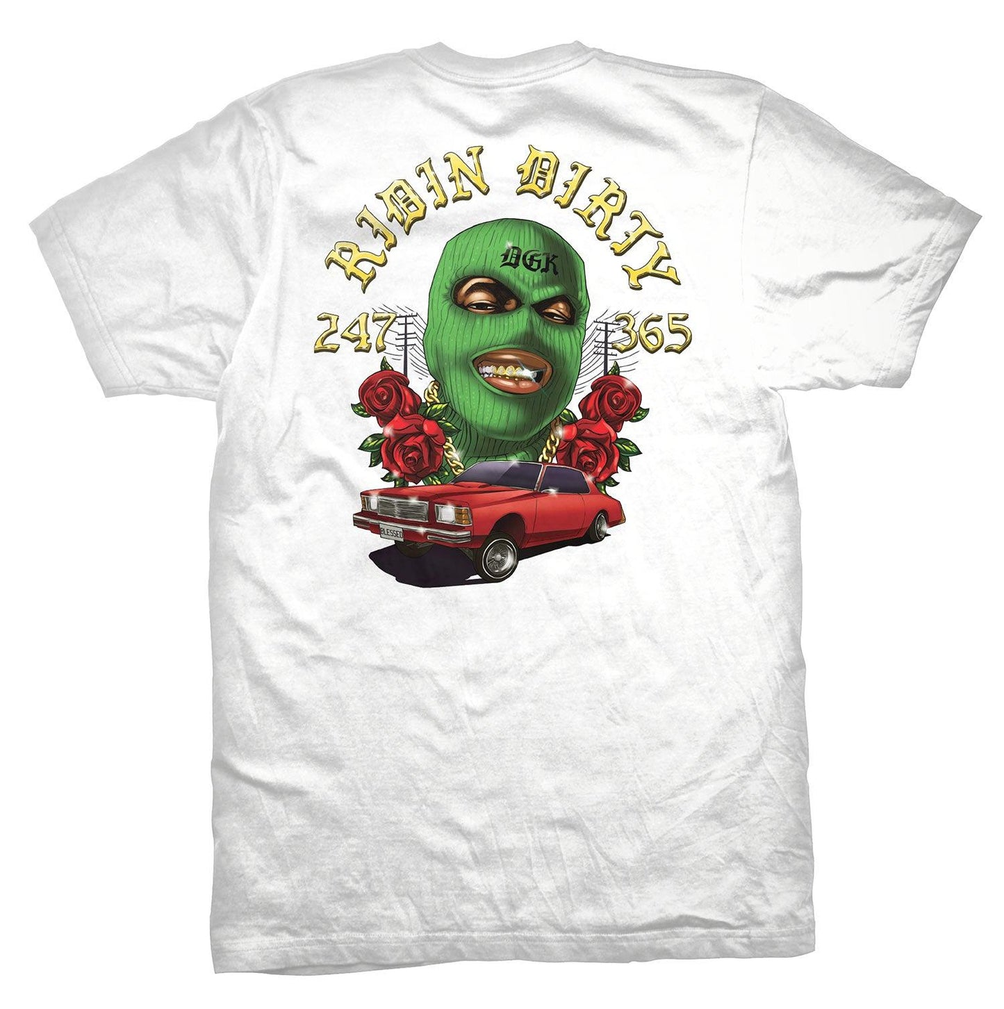 Camiseta DGK Ridin Dirty Branco