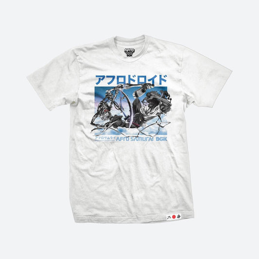 Camiseta DGK x AFRO SAMURAI Afro Vs Afro Droid Branco