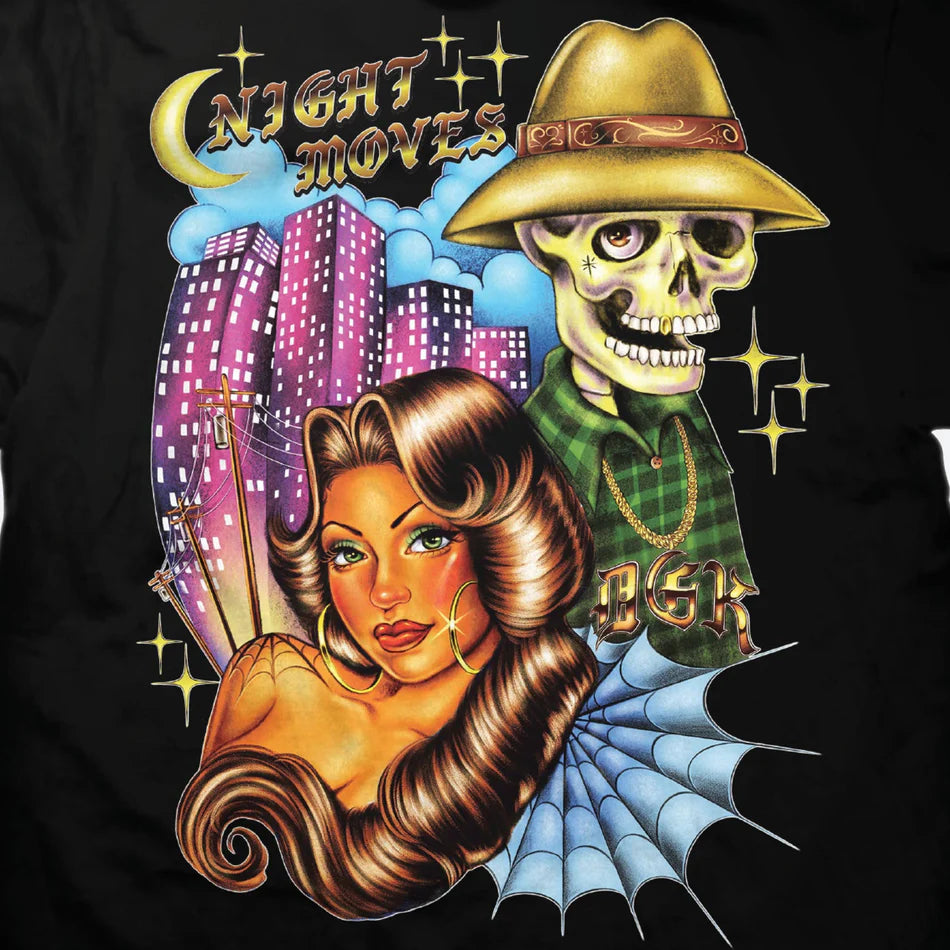 Camiseta DGK Night Moves Preto